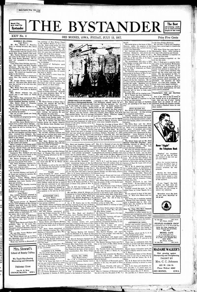 Iowa State Bystander, Jul 13, 1917