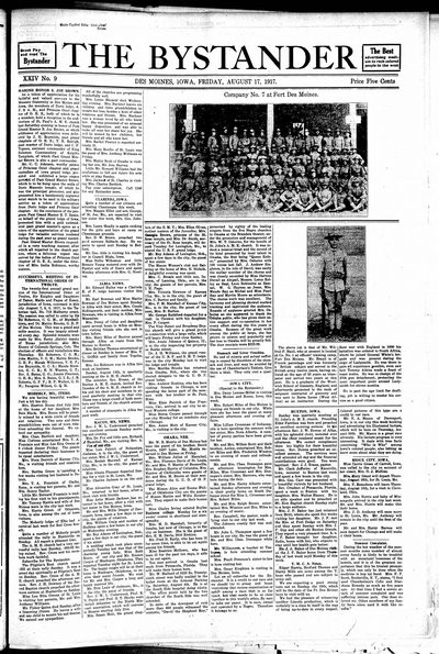 Iowa State Bystander, Aug 17, 1917