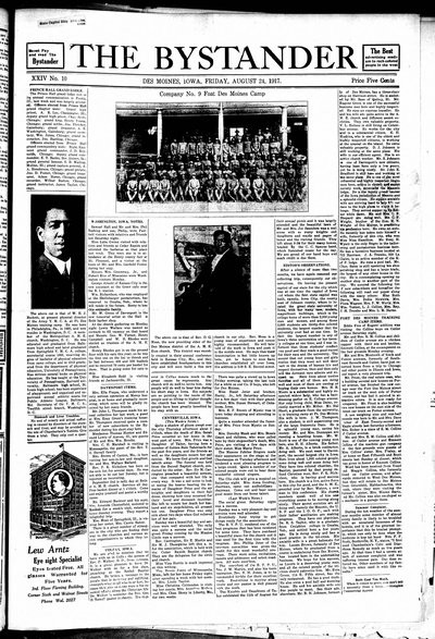 Iowa State Bystander, Aug 24, 1917