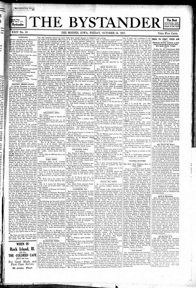 Iowa State Bystander, Oct 19, 1917