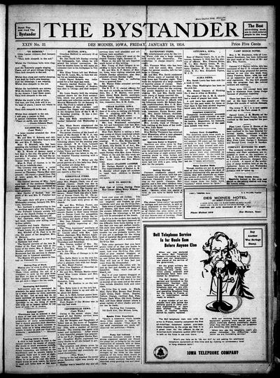 Iowa State Bystander, Jan 18, 1918