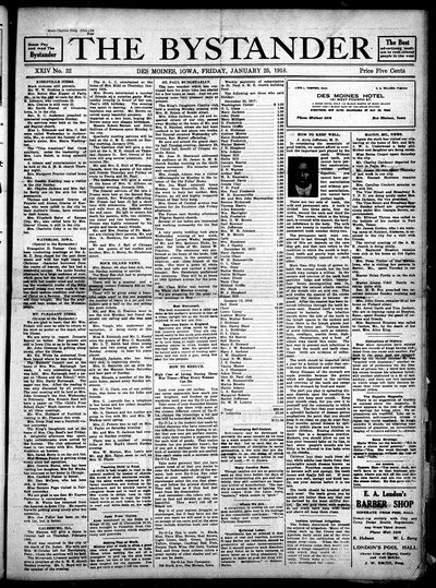 Iowa State Bystander, Jan 25, 1918