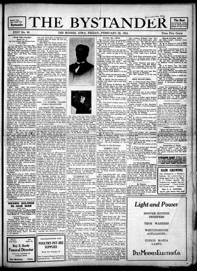 Iowa State Bystander, Feb 22, 1918