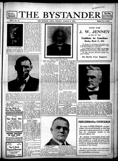 Iowa State Bystander, Mar 8, 1918