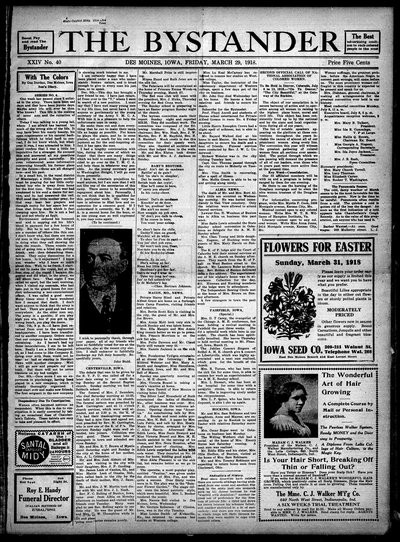 Iowa State Bystander, Mar 29, 1918