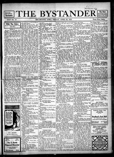 Iowa State Bystander, Apr 26, 1918