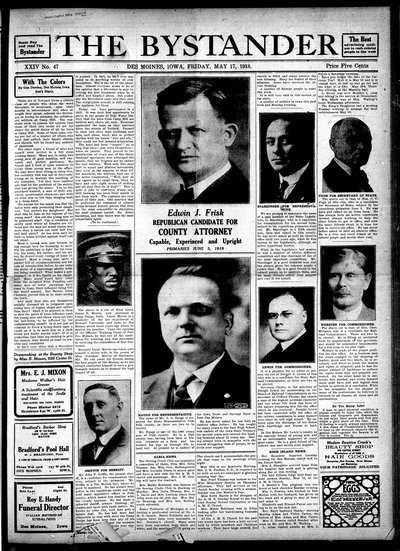 Iowa State Bystander, May 17, 1918