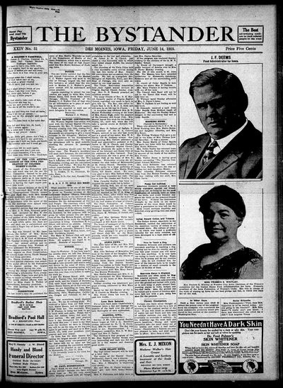 Iowa State Bystander, Jun 14, 1918