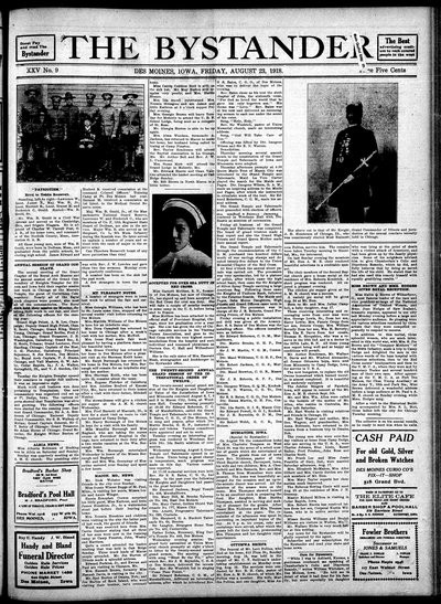 Iowa State Bystander, Aug 23, 1918