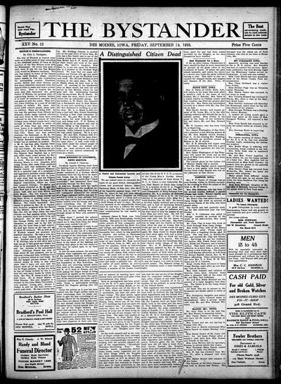 Iowa State Bystander, Sep 13, 1918