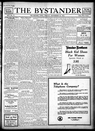 Iowa State Bystander, Sep 20, 1918