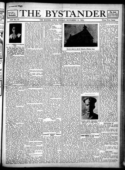 Iowa State Bystander, Nov 15, 1918