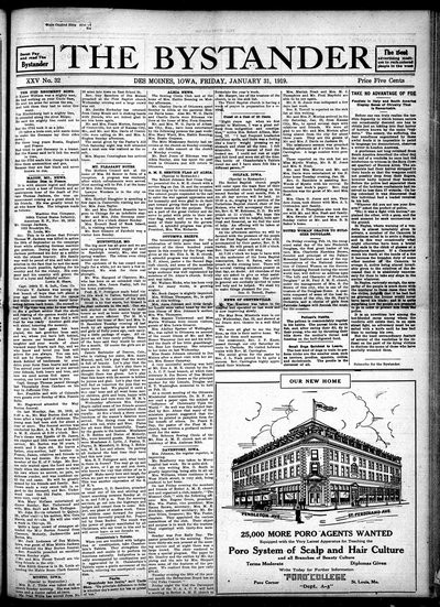 Iowa State Bystander, Jan 31, 1919