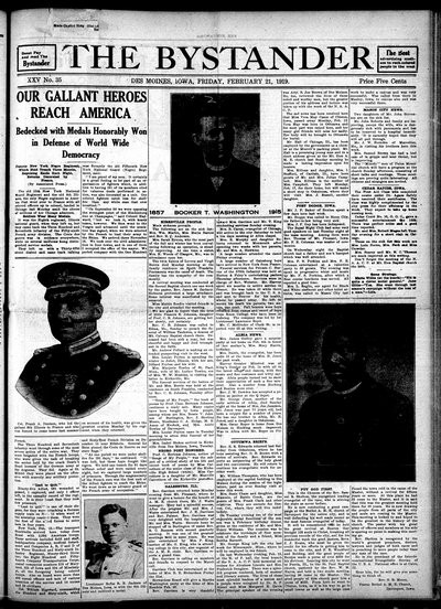 Iowa State Bystander, Feb 21, 1919