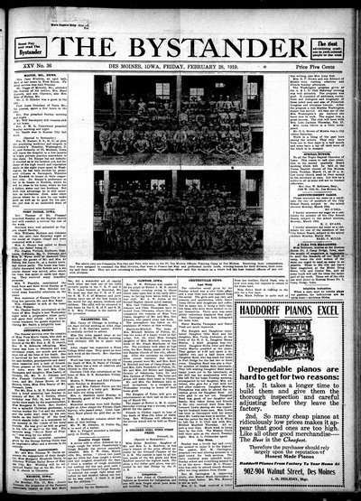 Iowa State Bystander, Feb 28, 1919