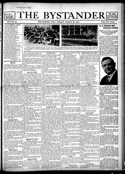 Iowa State Bystander, Mar 28, 1919