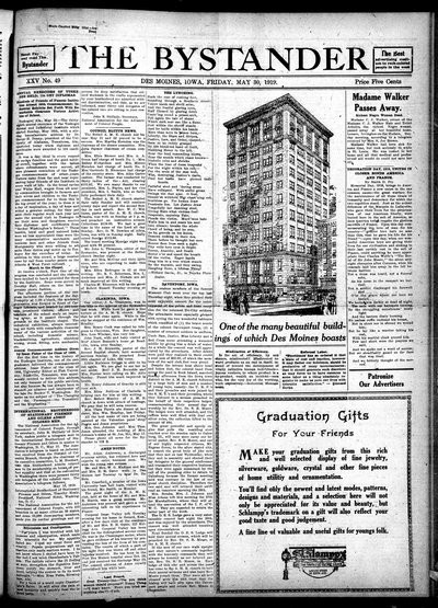 Iowa State Bystander, May 30, 1919