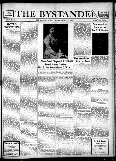 Iowa State Bystander, Jun 27, 1919