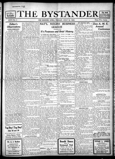 Iowa State Bystander, Jul 18, 1919