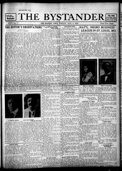 Iowa State Bystander, Aug 8, 1919