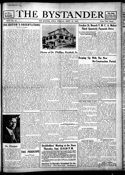 Iowa State Bystander, Sep 19, 1919
