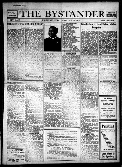 Iowa State Bystander, Oct 17, 1919