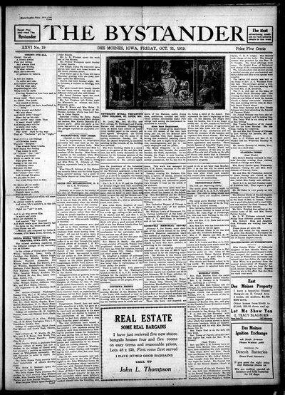 Iowa State Bystander, Oct 31, 1919