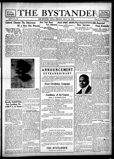 Iowa State Bystander, Nov 14, 1919
