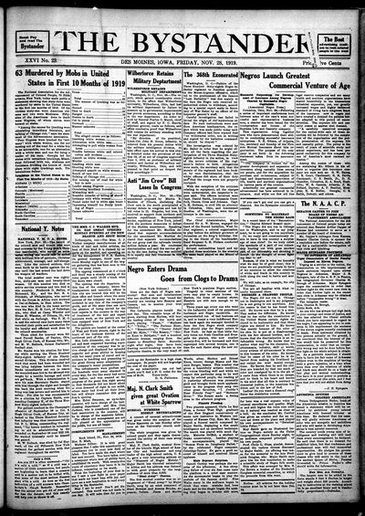 Iowa State Bystander, Nov 28, 1919