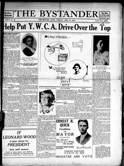 Iowa State Bystander, Feb 20, 1920