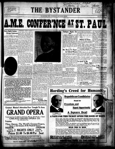 Iowa State Bystander, Sep 23, 1920