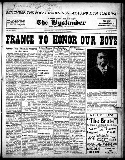 Iowa State Bystander, Oct 28, 1920