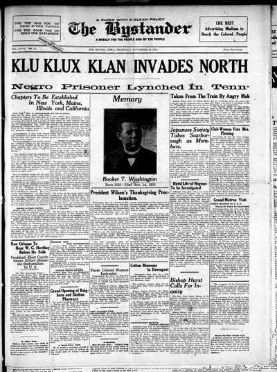 Iowa State Bystander, Nov 18, 1920