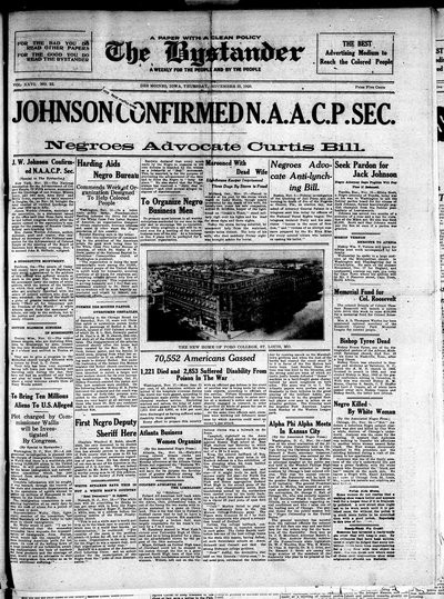 Iowa State Bystander, Nov 25, 1920