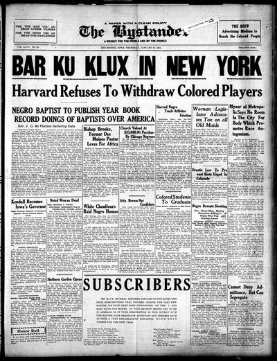 Iowa State Bystander, Jan 20, 1921