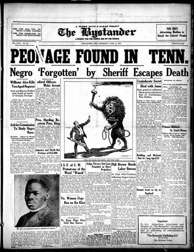 Iowa State Bystander, Apr 21, 1921