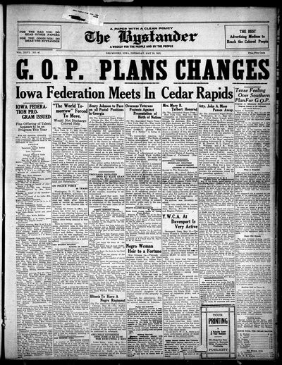 Iowa State Bystander, May 19, 1921