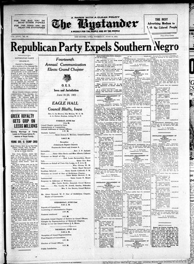 Iowa State Bystander, Jun 16, 1921