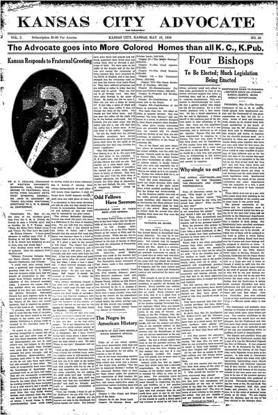 Kansas City Advocate, May 19, 1916