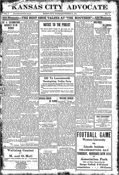 Kansas City Advocate, Nov 24, 1916