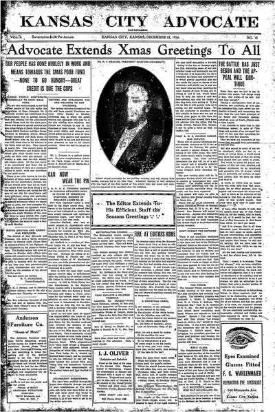 Kansas City Advocate, Dec 22, 1916