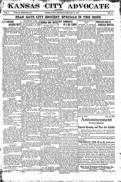 Kansas City Advocate, Feb 16, 1917