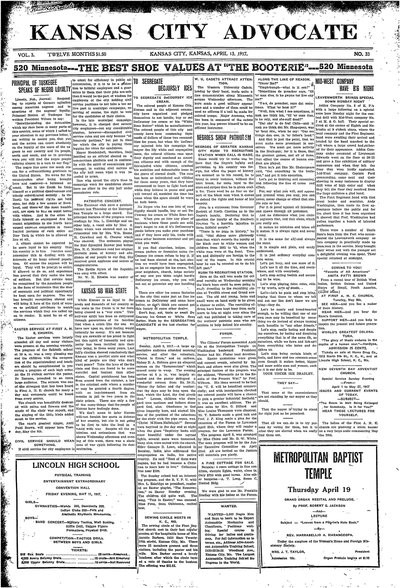 Kansas City Advocate, Apr 13, 1917
