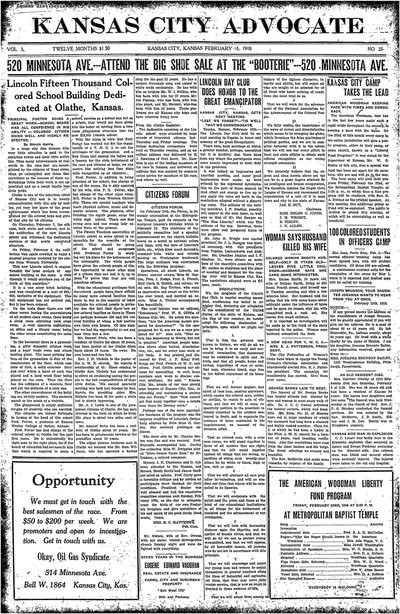 Kansas City Advocate, Feb 15, 1918