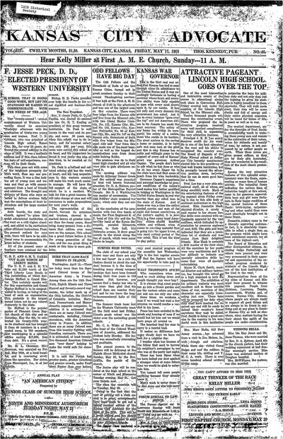 Kansas City Advocate, May 17, 1918