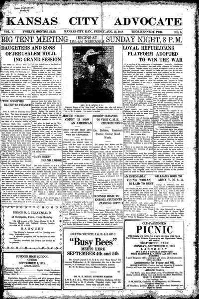 Kansas City Advocate, Aug 30, 1918