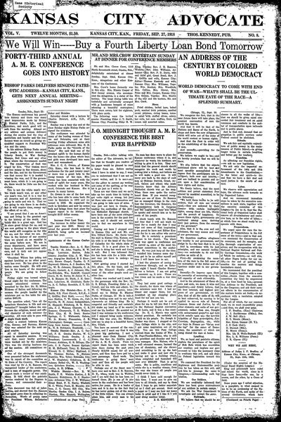 Kansas City Advocate, Sep 27, 1918