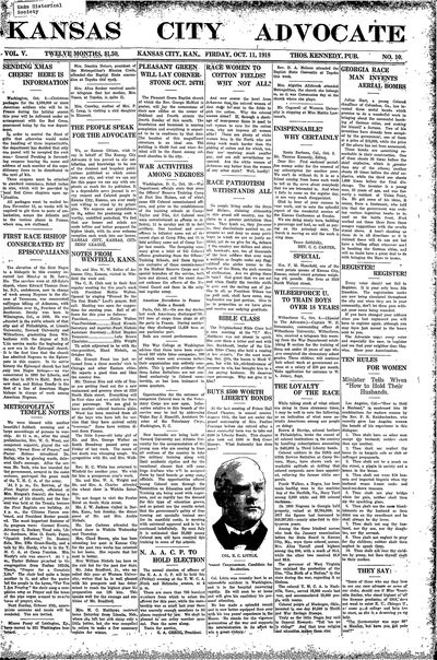 Kansas City Advocate, Oct 11, 1918
