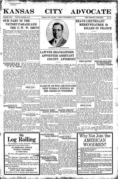 Kansas City Advocate, Nov 15, 1918