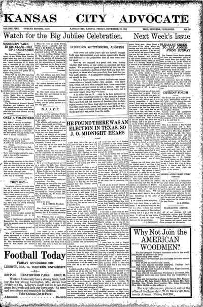 Kansas City Advocate, Nov 22, 1918